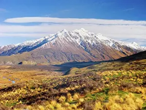 Australasia Prints: Mount D'Archiac, Rangitata Valley, New Zealand