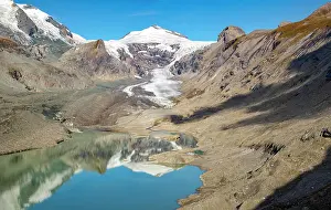 Global Warming Prints: Mount Johannesburg and glacier Pasterze at Mount Grossglockner