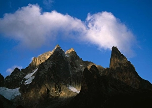 Eastern Africa Prints: mount kenya batian at sunset 17057ft/5199m from teleki valley
