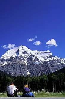 Glacier Prints: Mount Robson, 3954 M, highest peak in Canadian Rockies, British Columbia, Canada