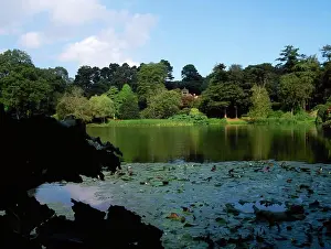 Tranquillity Prints: Mount Stewart, Co Down, Northern Ireland, Tir Na Nog From The Lake