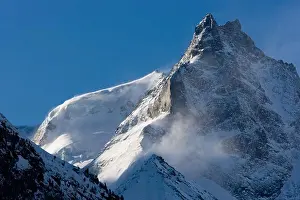 Mountaintop Prints: The mountain Le Grand Besso at Zinal in the Winter