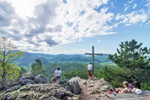 Sight Prints: mountain Peilstein summit cross Weissenbach an der Triesting Wienerwald