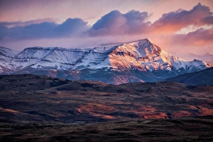Chile Prints: The mountains surrounding and within the Torres del Paine National Park in Southern Chile