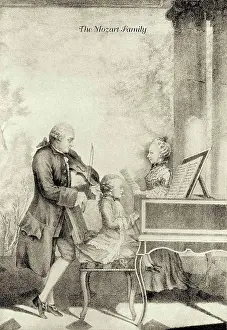 Composition Prints: Mozart Family, Classical Composers