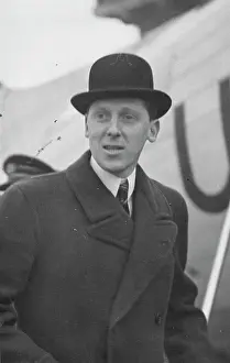 1938 Prints: Mr. Geoffrey Lloyd Leaves For Berlin To Study Air Raid Precautions Organisation -- Mr