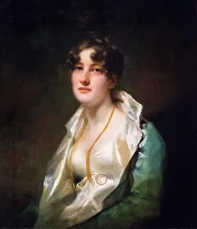 Beautiful Woman Prints: Mrs. Alexander Campbell of Possil; 1700s-1800s; Oil on canvas Henry Raeburn; Scottish; 1756-1823