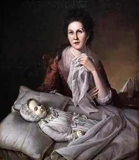 Bedroom Prints: 'Mrs. Peale Lamenting the Death of Her Child (Rachel Weeping)