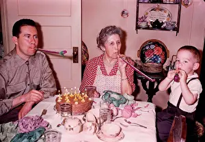 Baby Boomer Prints: Multi-generation family celebrating birthday