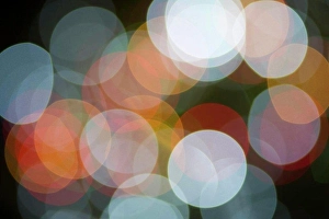 Globe Prints: Multicolor Light Orb Background Defocused Screensaver