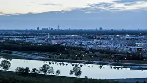 Bavaria Prints: Munich cityscape and Riemer Park, Bavaria, Germany