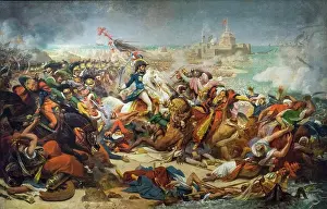 Battle Prints: Murat Defeating the Turkish Army at Aboukir; about 1805; Oil on canvas; mounted on board Antoine-Jean Gros; French;