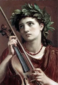 Music Prints: Music, Heavenly Maid 1889 Edward John Poynter (1836-1919/British)