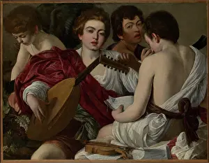 Story Prints: The Musicians 1597 Caravaggio (Michelangelo Merisi)