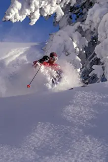 Model Release Prints: NA, USA, Colorado, Vail. Skiing. Model: Kevin Douglas. (MR)