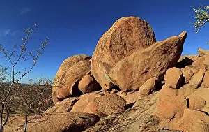 Mountain Chain Prints: Namibia Panorama in the Erongo Mountains