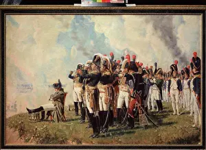 Russian Army Prints: Napoleon Bonaparte on the Borodino Hights by Vereshchagin