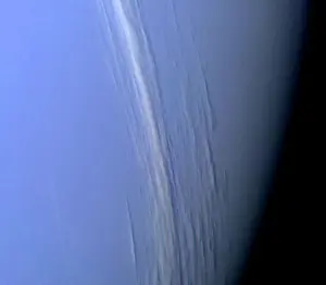 Neptune Prints: NASA's Voyager 2 captured this high resolution color image