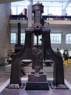Hammer Prints: Nasmyth Steam Hammer created by James Nasmyth (1808-1890) a Scottish engineer
