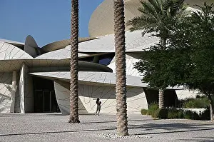 Urban Environment Prints: National Museum of Qatar by architect Jean Nouvel, Doha, Qatar, Asia
