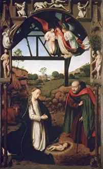 Angel Prints: Nativity, 1452. Artist: Petrus Christus