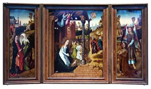 Angel Prints: Nativity; late 1400s; Oil on oak panels Master of Saint Ursula Legend; Netherlandish; active about 1470-1500