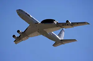 Fixed Wing Prints: A NATO Boeing E-3 Sentry AWACS aircraft takeoff