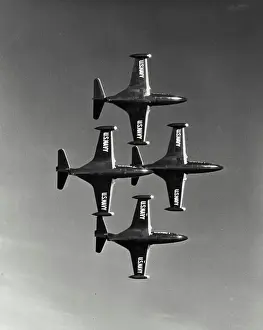 Navy Prints: US Navy F9F Blue Angels in Diamond formation
