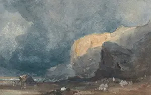 Thick Prints: Near Ventnor - Coastal Landscape with Dark Sky