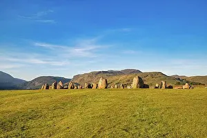 Archaeological Prints: The Neolithic Castlerigg Stone Circle dating from around 3000 BC