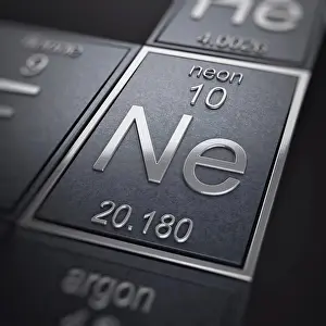 Metallic Prints: Neon (Chemical Element)