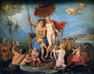 Nude Prints: Neptune and Amphitrite David Teniers the Younger Flemish; 1610 Antwerp -1690 Brussels