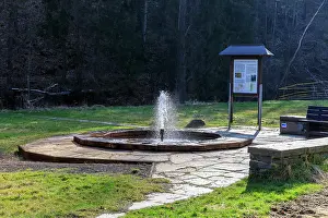 Anfang Prints: Neumühle Thermal Spring with a constant Water Temperature of 25 degrees Celsius