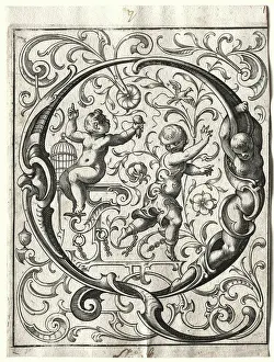 Lucas Prints: New ABC Booklet: Q, 1627. Lucas Kilian (German, 1579-1637). Engraving;