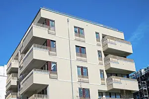 Residential Building Prints: A new apartment building in Berlin, Germany, Europe