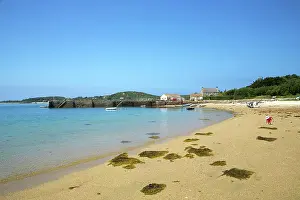 Topography Prints: New Grimsby Quay, Isle of Tresco, Isles of Scilly, United Kingdom, Europe