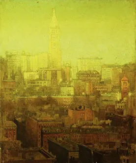 Shade Prints: New York Cityscape. Paul Cornoyer (1864-1923)