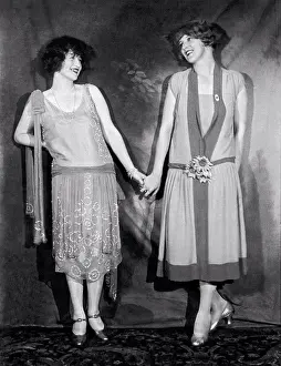 New York City Prints: New York, New York: 1925. Stage and silent film actresses at the Hotel Astor