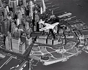 Aviation Prints: New York, New York: April 3, 1937 An aerial view of Capt
