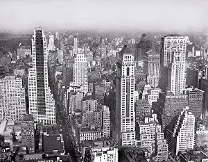 Unitedstates Prints: New York, New York: c. 1926 View of midtown Manhattan