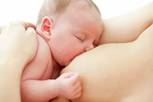 New Life Prints: Newborn baby breastfeeding