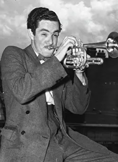 Instrument Prints: Newest addition to the Graeme Bell Band is cornet player Keith Hounslow (19)