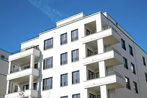 Newly built residential building in Berlin, Germany, Europe