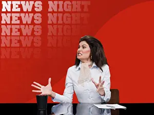 Smart Prints: News presenter shouting