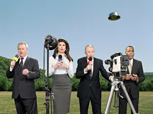 Smart Prints: News presenters and ufo