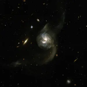 Hubble Space Telescope Prints: NGC 6090 is a beautiful pair of spiral galaxies with an overlapping central region