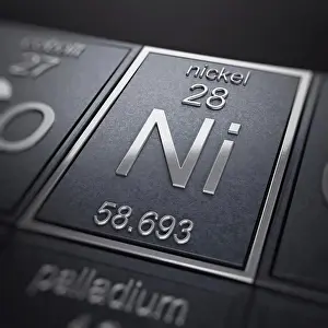 Square Prints: Nickel (Chemical Element)