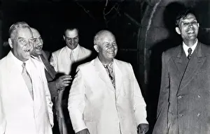 1955 Prints: Nikita Khrushchev, Nikolai Bulganin and Mikhail Suslov