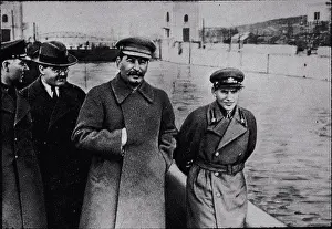 Soviet Prints: Nikolai Yezhov with Stalin