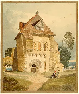 Countryside Prints: A Norman Building near Durham, 1821 By John Sell Cotman